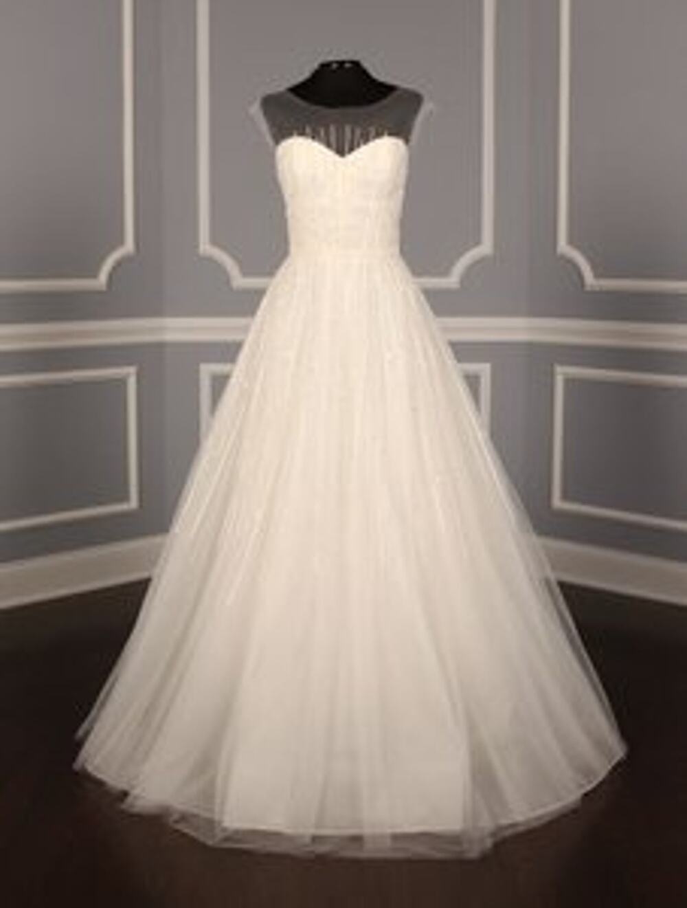 AUSTIN SCARLETT Aurora AS31 Beaded Tulle Aline Sleeveless Wedding Dress 8